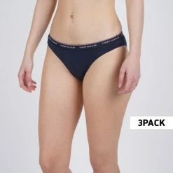 Το φθηνότερο 😉 Εσώρουχα Tommy 👖 Jeans 3-Pack Γυναικεία Εσώρουχα Tango Red/White/Navy Blazer ✨