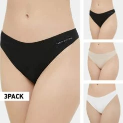 Κουπόνι ✔️ Εσώρουχα Tommy 👖 Jeans 3-Pack Γυναικεία Εσώρουχα Black/White/Misty Blush 🎉