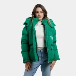 Εκπτωση ⌛ Μπουφάν Tommy 👖 Jeans A-Line Fashion Puffer Green Malachite ✨
