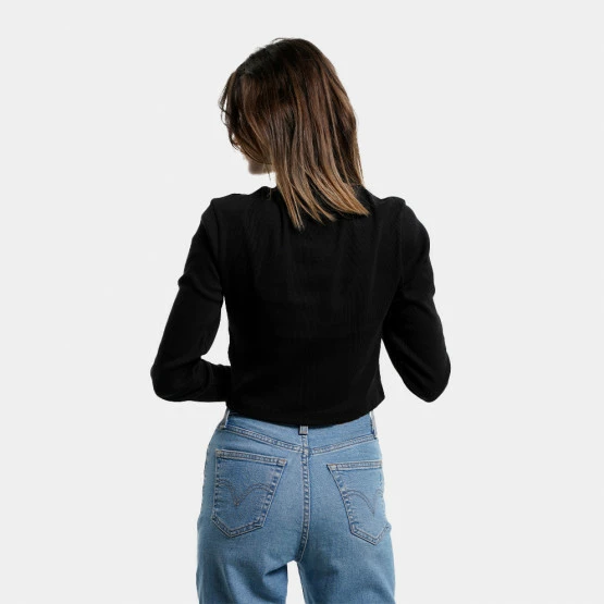 Flash Sale 🌟 Μπλούζα Μακρύ Μανίκι Tommy 👖 Jeans Baby Highneck Signature Γυναικεία Cropped Μπλούζα με Μακρύ Μανίκι BLACK ⌛ 4 Flash Sale 🌟 Μπλούζα Μακρύ Μανίκι Tommy 👖 Jeans Baby Highneck Signature Γυναικεία Cropped Μπλούζα με Μακρύ Μανίκι BLACK ⌛ - Image 2