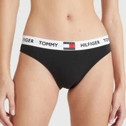 Νέος ⌛ Εσώρουχα Tommy 👖 Jeans Γυναικείο Eσώρουχο Κάτω Μέρος Black 😍