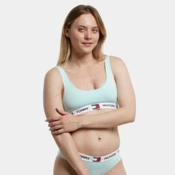 Best Pirce 🎉 Εσώρουχα Tommy 👖 Jeans Γυναικείο Bralette Aqua Glow 🧨