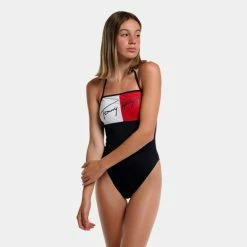 Κουπόνι 😀 Γυναικεία Μαγιό Tommy 👖 Jeans Cheeky Bandeau Γυναικείο Ολόσωμο Μαγιό DESERT SKY 🧨 -Φτηνός Tommy-jeans Κατάστημα tommy jeans cheeky bandeau one piece rp 2