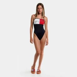 Κουπόνι 😀 Γυναικεία Μαγιό Tommy 👖 Jeans Cheeky Bandeau Γυναικείο Ολόσωμο Μαγιό DESERT SKY 🧨 -Φτηνός Tommy-jeans Κατάστημα tommy jeans cheeky bandeau one piece rp 3