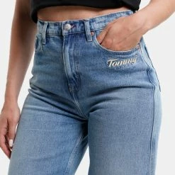 ΧΟΝΔΡΙΚΟ ΕΜΠΟΡΙΟ 😀 Chinos Tommy 👖 Jeans Claire High Rise Wide Γυναικείο Τζιν Παντελόνι Denim Light 🤩 -Φτηνός Tommy-jeans Κατάστημα tommy jeans claire high rise wide cf8012 2
