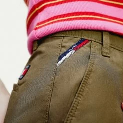 Προώθηση 😍 Σορτς | Βερμούδες Tommy 👖 Jeans Essential Chino Γυναικείο Σόρτς OLIVE TREE 😍 -Φτηνός Tommy-jeans Κατάστημα tommy jeans essential chino short 2