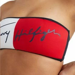 Προϋπολογισμός 👍 Γυναικεία Μαγιό Tommy 👖 Jeans Fixed Bandeau Γυναικείο Μαγιό Πάνω Μέρος Desert Sky 🔔 -Φτηνός Tommy-jeans Κατάστημα tommy jeans fixed bandeau 3