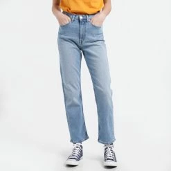 Best Pirce 👏 Tommy 👖 Jeans Harper Straight Γυναικείο Jean Παντελόνι Denim Light 😍