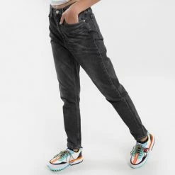 Το φθηνότερο ⌛ Tommy 👖 Jeans Izzie Γυναικείο Τζιν Παντελόνι Denim Black 🔥 -Φτηνός Tommy-jeans Κατάστημα tommy jeans izzie hr slim ankle be671 wbkc 2