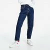Καλύτερη πώληση 🥰 Tommy 👖 Jeans Mom Ultra High Rise Tapered Γυναικείο Jean Παντελόνι (Μήκος 30L) Denim Dark 🤩 -Φτηνός Tommy-jeans Κατάστημα tommy jeans mom jean uhr tprd be551 dbrg
