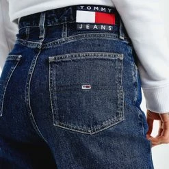 Καλύτερη πώληση 🥰 Tommy 👖 Jeans Mom Ultra High Rise Tapered Γυναικείο Jean Παντελόνι (Μήκος 30L) Denim Dark 🤩 -Φτηνός Tommy-jeans Κατάστημα tommy jeans mom jean uhr tprd be551 dbrg 2