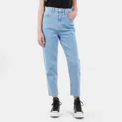 Εξοδος ⭐ Tommy 👖 Jeans Mom Γυναικείο Jean Παντελόνι Denim Medium 🎉