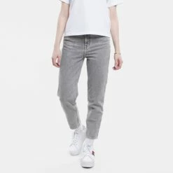 Νέος 🥰 Tommy 👖 Jeans Γυναικείο Jean Παντελόνι Denim Black ⭐