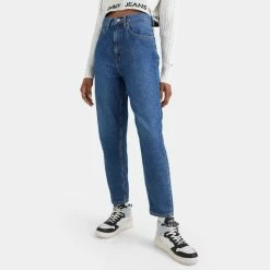 Best Pirce 🛒 Tommy 👖 Jeans Mom Ultra High Rise Tapered Γυναικείο Jean Denim Medium 😉