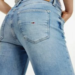 Προώθηση 😍 Tommy 👖 Jeans Nora Skinny Γυναικείο Jean Παντελόνι Denim Light 😍 -Φτηνός Tommy-jeans Κατάστημα tommy jeans nora mr skny ankle ae115 lbs 2