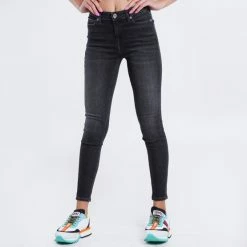 Συμφωνίες 🔥 Tommy 👖 Jeans Nora Mid Rise Skinny Ankle Γυναικείο Jean Denim Black 🛒 -Φτηνός Tommy-jeans Κατάστημα tommy jeans nora mr skny ankle ae170 bks 2