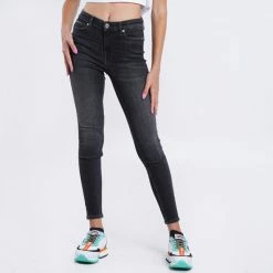 Συμφωνίες 🔥 Tommy 👖 Jeans Nora Mid Rise Skinny Ankle Γυναικείο Jean Denim Black 🛒