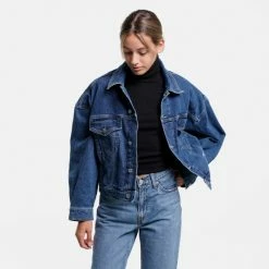 Προώθηση 🎁 Denim Jackets Tommy 👖 Jeans Γυναικείο Τζιν Μπουφάν Denim Medium 💯