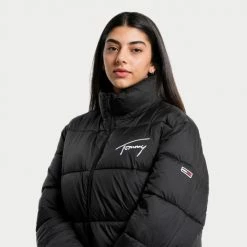 Προϋπολογισμός 👏 Μπουφάν Tommy 👖 Jeans Signature Modern Puffer Γυναικείο Μπουφάν Black 💯 -Φτηνός Tommy-jeans Κατάστημα tommy jeans signature modern puffer 6