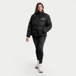 Προϋπολογισμός 👏 Μπουφάν Tommy 👖 Jeans Signature Modern Puffer Γυναικείο Μπουφάν Black 💯 -Φτηνός Tommy-jeans Κατάστημα tommy jeans signature modern puffer 7