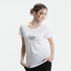 Η καλύτερη συμφωνία 👍 T-shirts | Μπλούζα κοντό μανίκι Tommy 👖 Jeans 2-Pack Skinny Essentials Logo Γυναικείο T-shirt WHITE/BLACK 😉 -Φτηνός Tommy-jeans Κατάστημα tommy jeans tjw 2pack skinny ess logo 1 ss 5