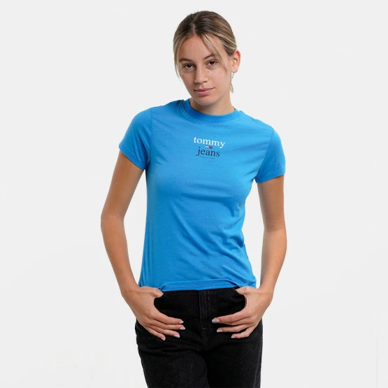 Best Pirce ⭐ T-shirts | Μπλούζα κοντό μανίκι Tommy 👖 Jeans Baby Essential Γυναικείο T-shirt Deep Sky Blue ✨ 3 Best Pirce ⭐ T-shirts | Μπλούζα κοντό μανίκι Tommy 👖 Jeans Baby Essential Γυναικείο T-shirt Deep Sky Blue ✨