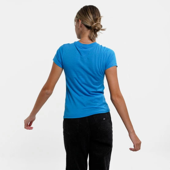 Best Pirce ⭐ T-shirts | Μπλούζα κοντό μανίκι Tommy 👖 Jeans Baby Essential Γυναικείο T-shirt Deep Sky Blue ✨ 4 Best Pirce ⭐ T-shirts | Μπλούζα κοντό μανίκι Tommy 👖 Jeans Baby Essential Γυναικείο T-shirt Deep Sky Blue ✨ - Image 2