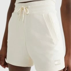 Αγορά 🔥 Σορτς | Βερμούδες Tommy 👖 Jeans Γυναικείο Σορτς Ancient White ✨ -Φτηνός Tommy-jeans Κατάστημα tommy jeans tjw best short 2