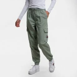 Προώθηση 🤩 Cargo Παντελόνια & Σορτς Tommy 👖 Jeans Tjw Betsy Cargo Γυναικείo Παντελόνι Dusty Sage ✨ -Φτηνός Tommy-jeans Κατάστημα tommy jeans tjw betsy cargo elasticated 2