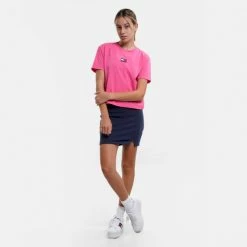 Προϋπολογισμός 🔔 T-shirts | Μπλούζα κοντό μανίκι Tommy 👖 Jeans Center Badge Γυναικείο T-shirt Pink Alert 🧨 -Φτηνός Tommy-jeans Κατάστημα tommy jeans tjw center badge tee 3