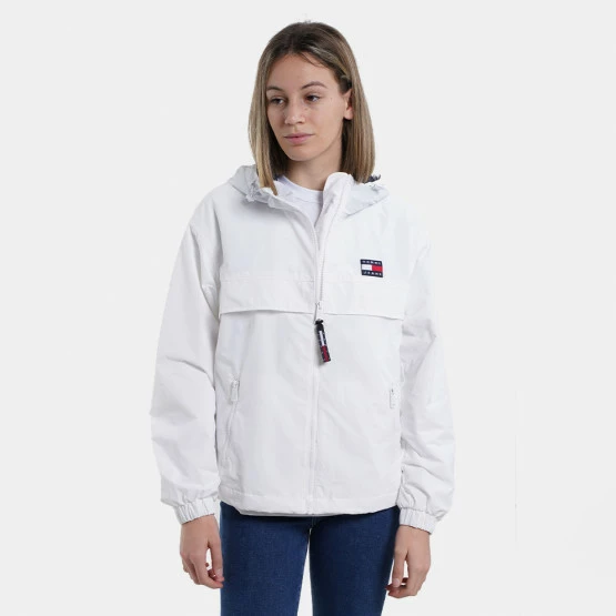 Κουπόνι 🎉 Αντιανεμικά Μπουφάν Tommy 👖 Jeans Chicago Windbreaker Γυναικείο Jacket White 🎉 3 Κουπόνι 🎉 Αντιανεμικά Μπουφάν Tommy 👖 Jeans Chicago Windbreaker Γυναικείο Jacket White 🎉