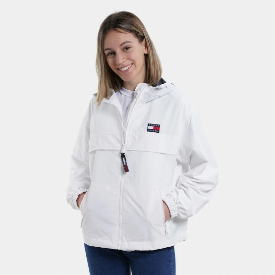 Κουπόνι 🎉 Αντιανεμικά Μπουφάν Tommy 👖 Jeans Chicago Windbreaker Γυναικείο Jacket White 🎉 5 Κουπόνι 🎉 Αντιανεμικά Μπουφάν Tommy 👖 Jeans Chicago Windbreaker Γυναικείο Jacket White 🎉 - Image 3