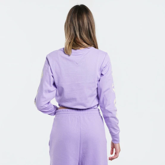 ΧΟΝΔΡΙΚΟ ΕΜΠΟΡΙΟ 🌟 Φούτερ Tommy 👖 Jeans Crop Elastic Unitees Γυναικείο Cropped Φούτερ VIOLET VIOLA 🥰 4 ΧΟΝΔΡΙΚΟ ΕΜΠΟΡΙΟ 🌟 Φούτερ Tommy 👖 Jeans Crop Elastic Unitees Γυναικείο Cropped Φούτερ VIOLET VIOLA 🥰 - Image 2