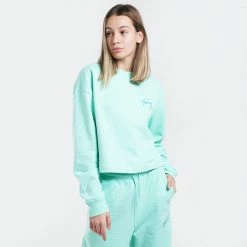 Καλύτερες κριτικές για 🔔 Φούτερ Tommy 👖 Jeans Recycled Signature Logo Cropped Γυναικείο Φούτερ Clear Lagoon ✨ -Φτηνός Tommy-jeans Κατάστημα tommy jeans tjw crop tommy signature crew 2