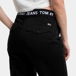 Flash Sale 💯 Chinos Tommy 👖 Jeans Harper Γυναικείο Chino Παντελόνι Black 💯 -Φτηνός Tommy-jeans Κατάστημα tommy jeans tjw harper branded chino 7