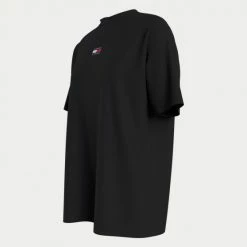 Ολοκαίνουργιο 🌟 T-shirts | Μπλούζα κοντό μανίκι Tommy 👖 Jeans Oversized Center Badge Γυναικείο T-Shirt Black ⭐ -Φτηνός Tommy-jeans Κατάστημα tommy jeans tjw ovrszd center badge tee 2