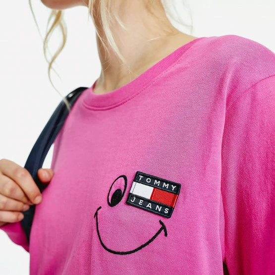 Εξοδος 😍 Μπλούζα Μακρύ Μανίκι Tommy 👖 Jeans Smiley Badge Γυναικεία Μπλούζα με Μακρύ Μανίκι Vivid Fuchsia 👍 5 Εξοδος 😍 Μπλούζα Μακρύ Μανίκι Tommy 👖 Jeans Smiley Badge Γυναικεία Μπλούζα με Μακρύ Μανίκι Vivid Fuchsia 👍 - Image 3