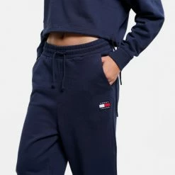 Τοπ 10 ❤️ Φόρμες Tommy 👖 Jeans Γυναικείο Παντελόνι Φόρμας TWILIGHT NAVY ❤️ -Φτηνός Tommy-jeans Κατάστημα tommy jeans tjw relaxed hrs badge sweatpant 2