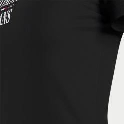 Ολοκαίνουργιο 👍 T-shirts | Μπλούζα κοντό μανίκι Tommy 👖 Jeans Essential Logo Γυναικείο T-shirt BLACK 🎁 -Φτηνός Tommy-jeans Κατάστημα tommy jeans tjw skinny essential logo 2 ss 12