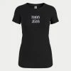Ολοκαίνουργιο 👍 T-shirts | Μπλούζα κοντό μανίκι Tommy 👖 Jeans Essential Logo Γυναικείο T-shirt BLACK 🎁