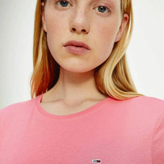 Ολοκαίνουργιο 🥰 T-shirts | Μπλούζα κοντό μανίκι Tommy 👖 Jeans Γυναικείo T-Shirt Botanical Pink 🌟 5 Ολοκαίνουργιο 🥰 T-shirts | Μπλούζα κοντό μανίκι Tommy 👖 Jeans Γυναικείo T-Shirt Botanical Pink 🌟 - Image 3