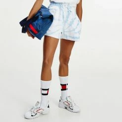 Καλύτερες κριτικές για ⌛ Σορτς | Βερμούδες Tommy 👖 Jeans Badge Tie Dye Γυναικείο Σορτς Tie Dye Print 🥰