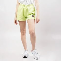 Καλύτερες κριτικές για 🔔 Σορτς | Βερμούδες Tommy 👖 Jeans Badge Γυναικείο Σορτς Faded Lime ❤️