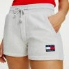 Φτηνός 🥰 Σορτς | Βερμούδες Tommy 👖 Jeans Badge Γυναικείο Σορτς Silver Grey Htr 🧨 -Φτηνός Tommy-jeans Κατάστημα tommy jeans tjw tommy badge sweatshort 8
