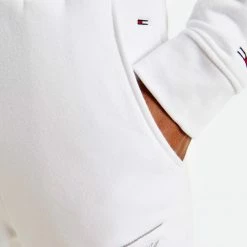 Νέος 🌟 Φόρμες Tommy 👖 Jeans Signature Logo Γυναικείο Παντελόνι Φόρμας WHITE ❤️ -Φτηνός Tommy-jeans Κατάστημα tommy jeans tjw tommy signature sweatpant 2