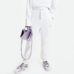 Νέος 🌟 Φόρμες Tommy 👖 Jeans Signature Logo Γυναικείο Παντελόνι Φόρμας WHITE ❤️