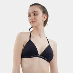 Κουπόνι ❤️ Γυναικεία Μαγιό Tommy 👖 Jeans Triangle Γυναικείο Μαγιό Πάνω Μέρος DESERT SKY 😉 -Φτηνός Tommy-jeans Κατάστημα tommy jeans triangle fixed foam 2