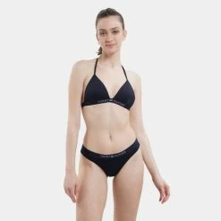 Κουπόνι ❤️ Γυναικεία Μαγιό Tommy 👖 Jeans Triangle Γυναικείο Μαγιό Πάνω Μέρος DESERT SKY 😉