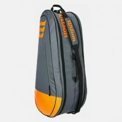 Εξοδος 🎉 Τσάντες Γυμναστηρίου Wilson Burn Team Τσάντα Τένις 6-pack MULTI 🎉 -Φτηνός Tommy-jeans Κατάστημα wilson burn team 6pk bk orange 4