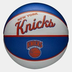 Καλύτερη πώληση 🎉 Μπάλες Wilson Nba Team Retro Bskt Mini Ny Knicks BLUE/WHITE ⭐